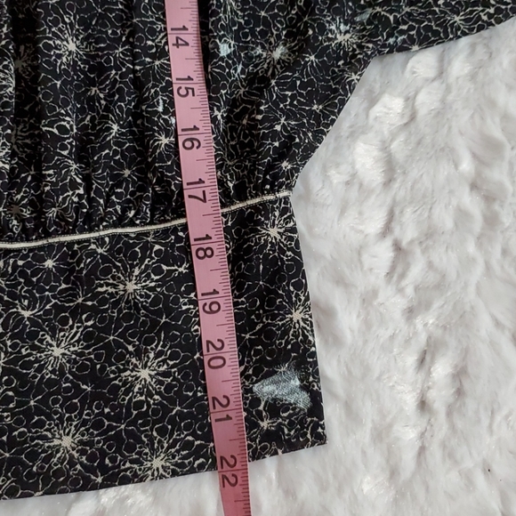 MAX STUDIO black white abstract graphic print top tunic Sm casual office travel - Picture 4 of 7